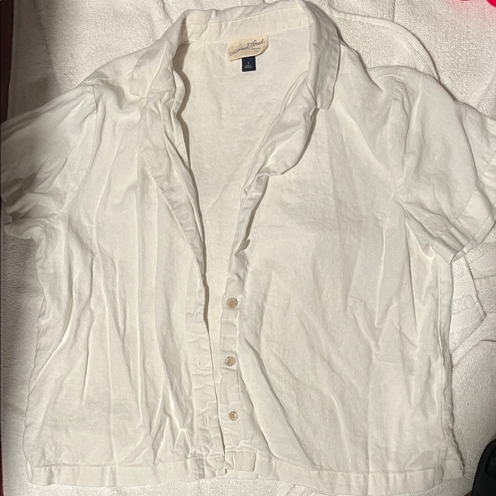 Universal Thread White Button-Up Shirt - image 1